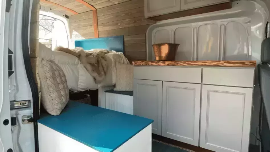 mold free bedroom inside van